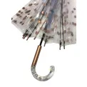 Transparent Dome Umbrella with Gold Polka Dots - 2