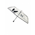 Transparent Folding Umbrella with Dog Design - 1