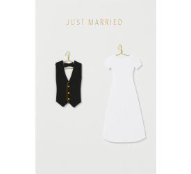 Kartka Just Married clothing