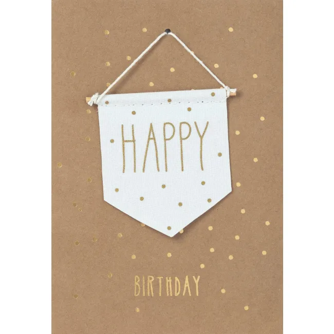 Happy Birthday Flag Card