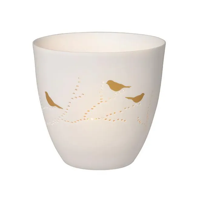 Świecznik na tealight ptaki