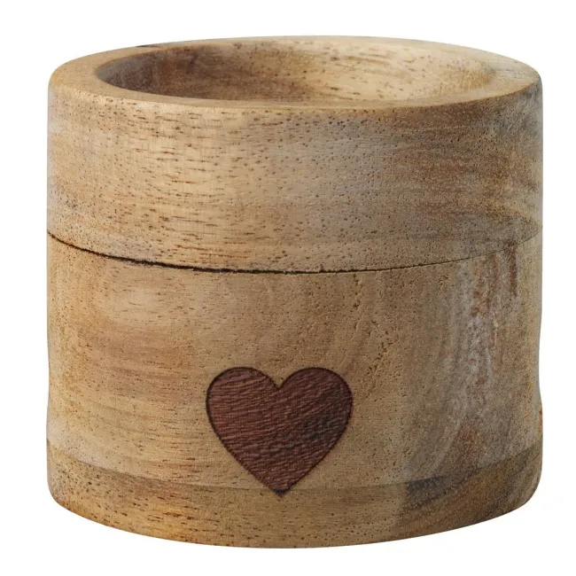 Egg Cup with Heart Spoon