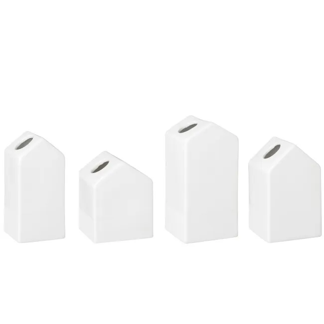 Set of 4 White House Vases