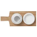 Set of Olive Oil and Salt with Board - 3