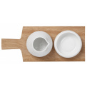 Set of Olive Oil and Salt with Board - 2