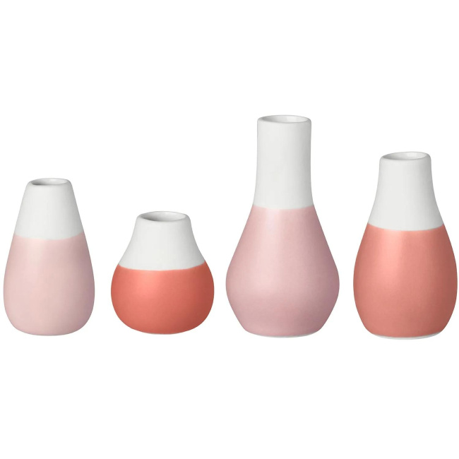 Set of 4 Pink Vases