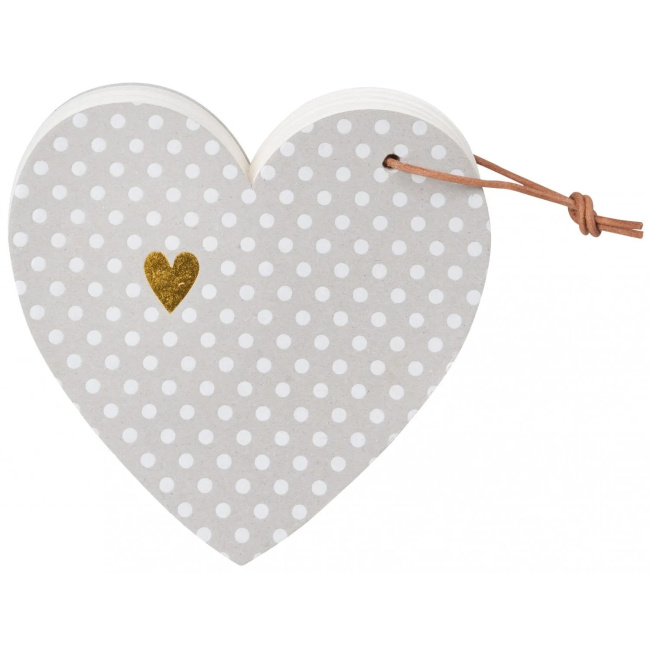 Polka Dot Heart Notes
