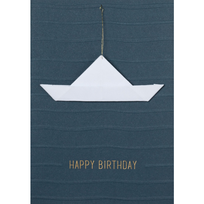 Kartka Happy Birthday Boat - 1