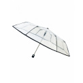 Long Transparent Folding Umbrella Black Border - 1