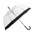 Long Transparent Umbrella Lady with Dots - 1