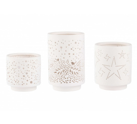 Zestaw 3 świeczników 