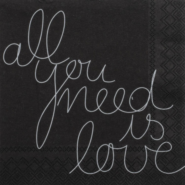 All you need is love Napkins 20pcs. 25X25cm