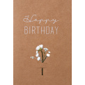 Happy Birthday Dried Flowers Card - 1