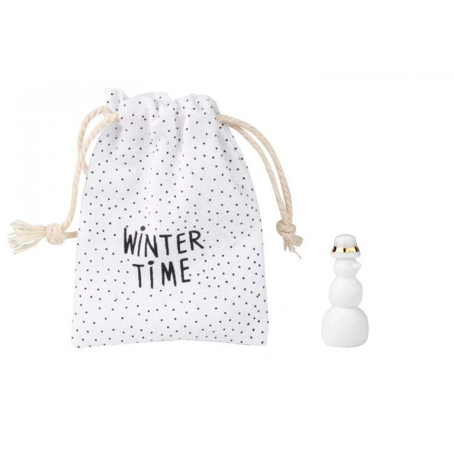 Snowman Amulet in Bag