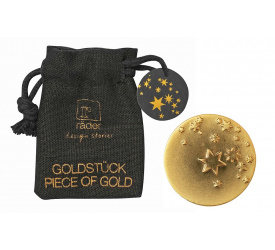 Amulet w woreczku Gwiazdki złota moneta