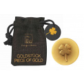 Gold Coin Clover Amulet in Bag - 1