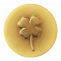 Gold Coin Clover Amulet in Bag - 2