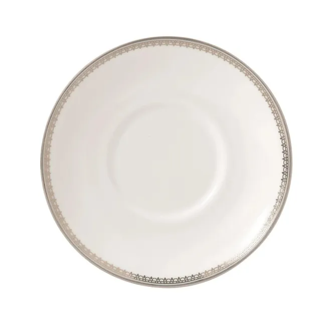 Vera Wang Lace Platinum Saucer 12.5cm for Coffee Cup