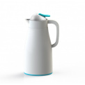 Eudyptes 1L White and Blue Thermos - 1