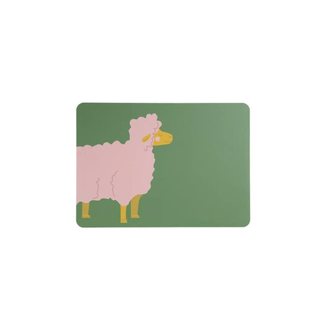 Leather Optic Sheep Placemat 46x33cm