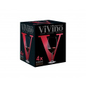 Komplet 4 kieliszków Vivino 610ml Bordeaux - 5
