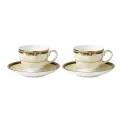 Set of 2 Cornucopia Cups with Saucers 140ml - 1