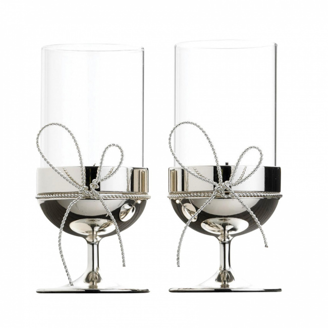 Set of 2 Vera Wang Giftware Candlesticks - 1