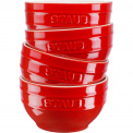 Set of 4 Serving Bowls 14cm Red