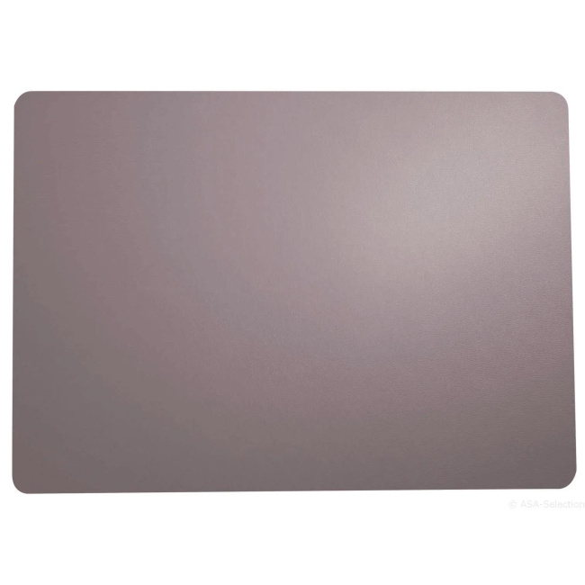 Leather Optic Placemat 46x33cm Lavender Faux Leather