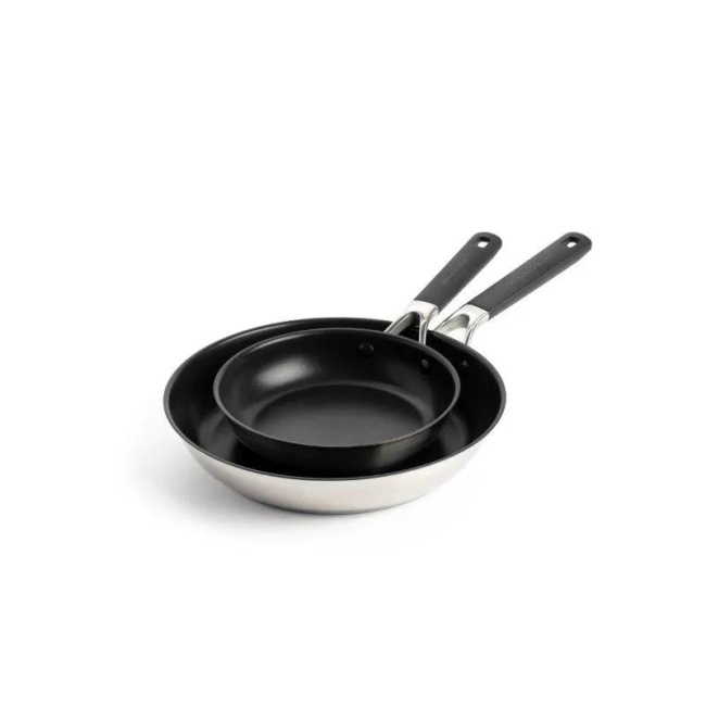 Set of 2 Classic Pans 20cm + 28cm Steel