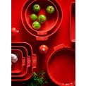 Appolia Ceramic Dish 40x27cm Red - 3