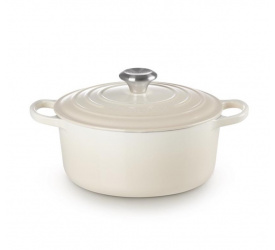 Garnek Signature żeliwny 24cm 4,2l meringue