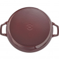 Red Saute Cast Iron Pan with Lid 3.5l 30cm - 6