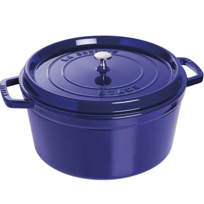 Garnek Cocotte 34cm 12,5l niebieski