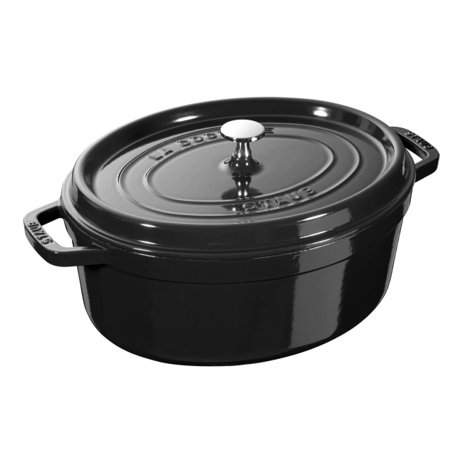 Brytfanna żeliwna Cocotte oval 33cm 6,7l shiny black