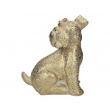 Figurka Pies 27cm złota 