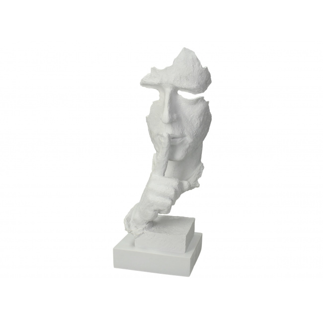 Face Figurine 34x13x12cm White - 1