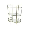 Stolik metalowy 65x84x33cm champagne - 1
