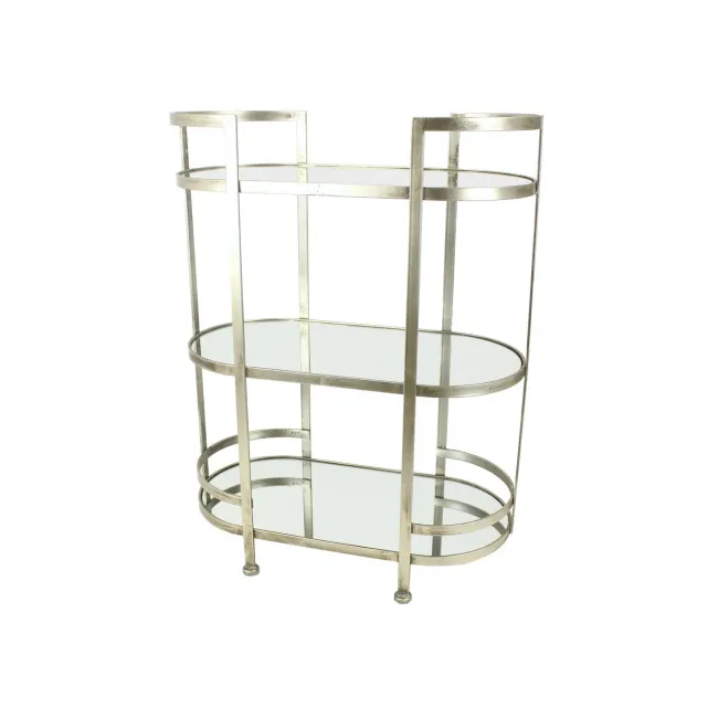 Stolik metalowy 65x84x33cm champagne - 1