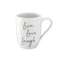 Statement Mug 340ml Live Love Laugh - 1