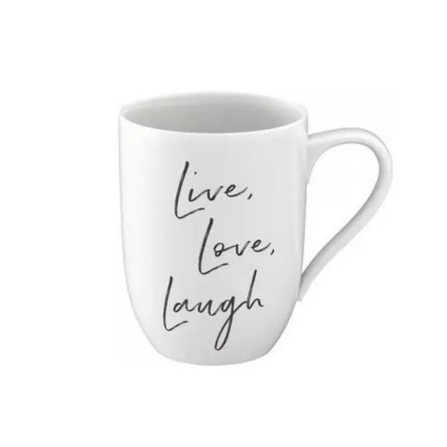 Statement Mug 340ml Live Love Laugh - 1