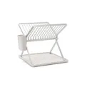 Foldable Dish Rack 37x33cm Light Gray
