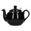 London Pottery Farmhouse 1L Kettle with Strainer Black - 1