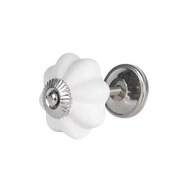 Gałka uchwyt 4cm White Ceramic