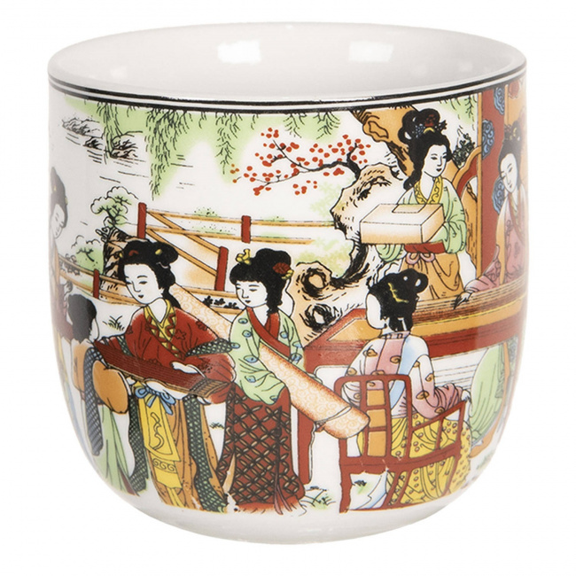 Mug Saucer Japanese Woman 100ml - 1