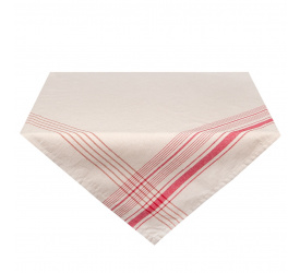 Obrus 150x150cm Red-White Line