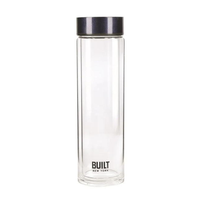 Tiempo Glass Bottle 450ml Blue