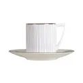 Filiżanka ze spodkiem Jasper Conran Pin Stripe 90ml do espresso