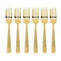 Cortina PVD Gold Set of 6 Dessert Forks