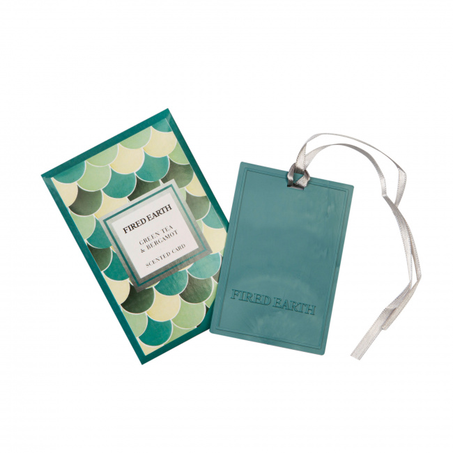 Karta zapachowa Fired Earth 11,5x17cm Green Tea & Bergamot